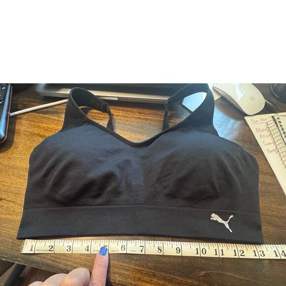 Puma Women's Seamless Sports Workout Athletic Bra Sz L - Picture 7 of 7